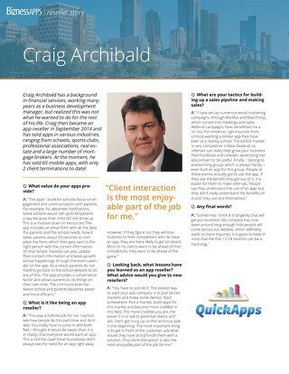Reseller Success Story - Craig Archibald